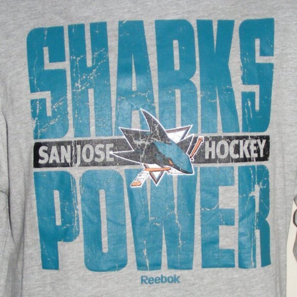 Reebok SAN JOSE SHARKS Tshirt, M, Long sleeves - Picture 2 of 7